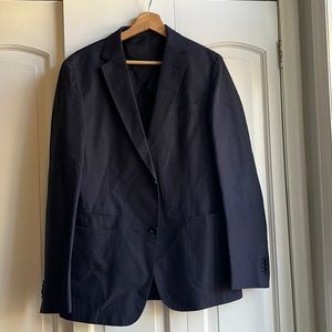 Zegna Drop 8 Deco Giacca Jacket, Navy, 48R